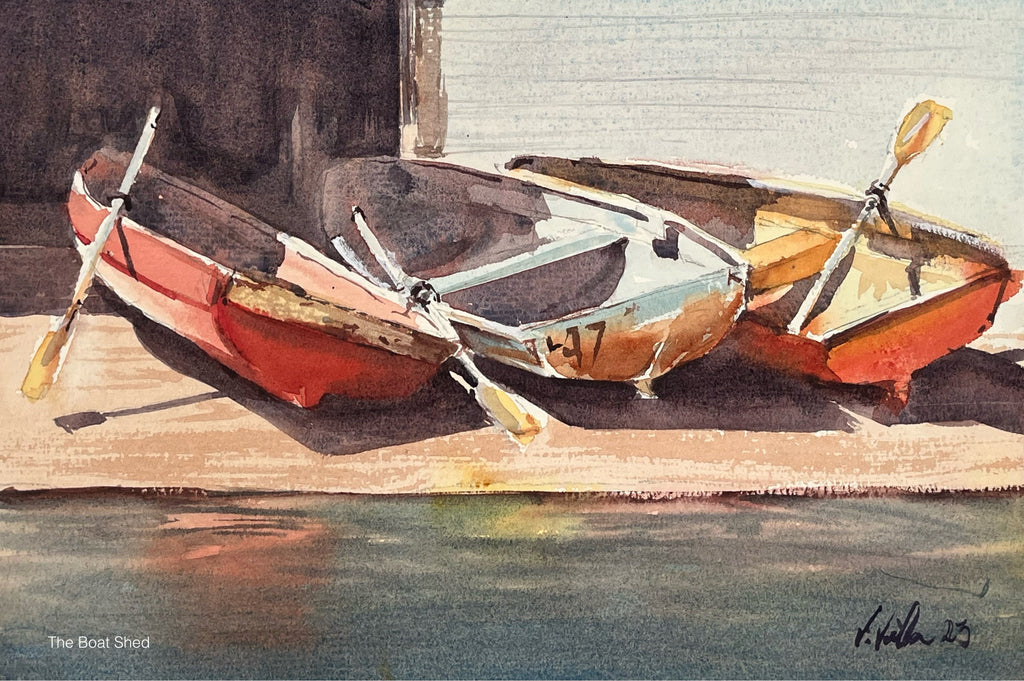 Luminosity Exhibition - Painting process